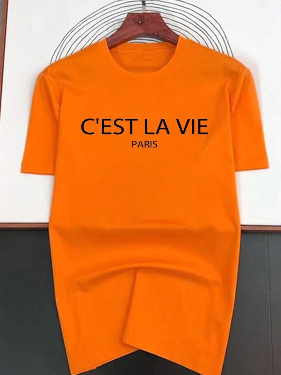 Summer Fashion Trend New Heavy Cotton T-shirt Letter Print Fashion High-end Fashion Brand Crew-neck Loose Short-sleeved T-shirtT250318