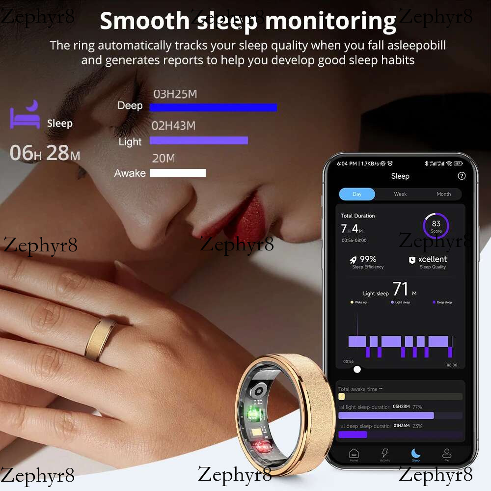 2025 New model COLMI R10 Smart Ring with Charging Case for Men Women, Health and Sleep Monitor, 5ATM Waterproof, Multi-sport Mode
