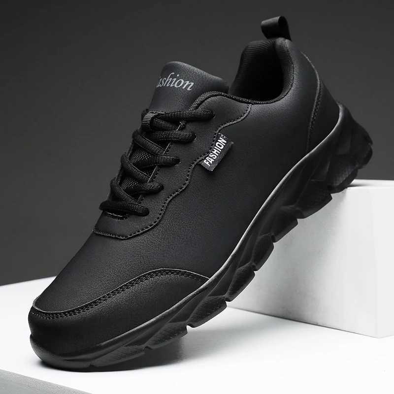 Leather Mens Running Shoes Trend Casual Shoes Breathable Leisure Male Sneakers Footwear Men Vulcanized Shoes Zapatillas Hombre Z250319