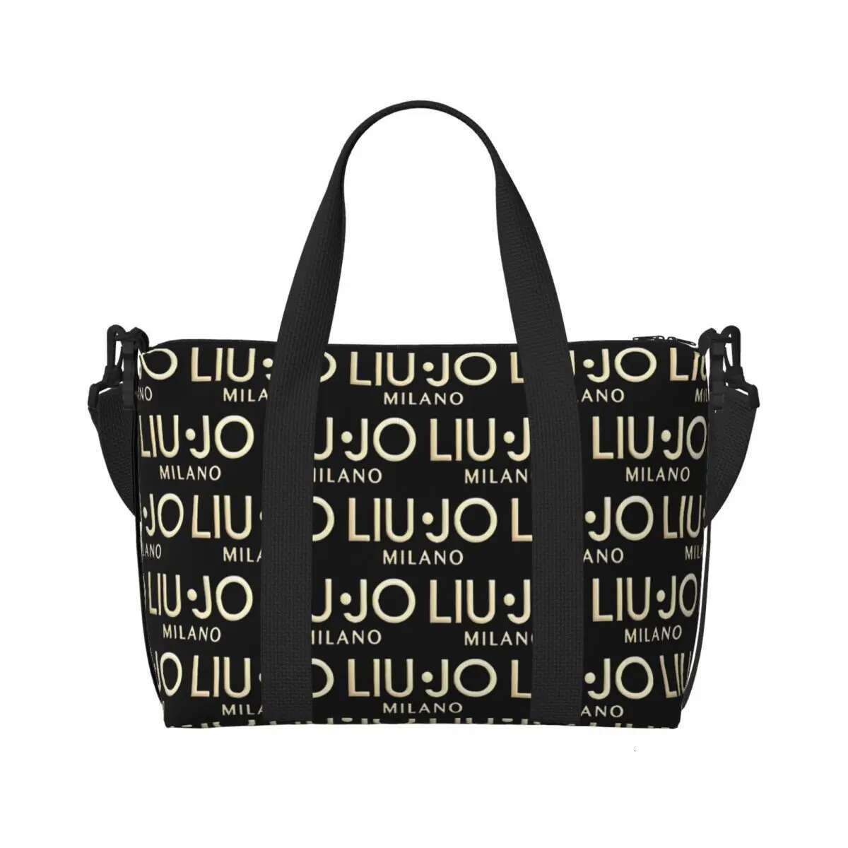 Custom Fashion Brand Liu Jo Groceries Tote Shopping Women Big Capacity Gym Beach Travel Bags