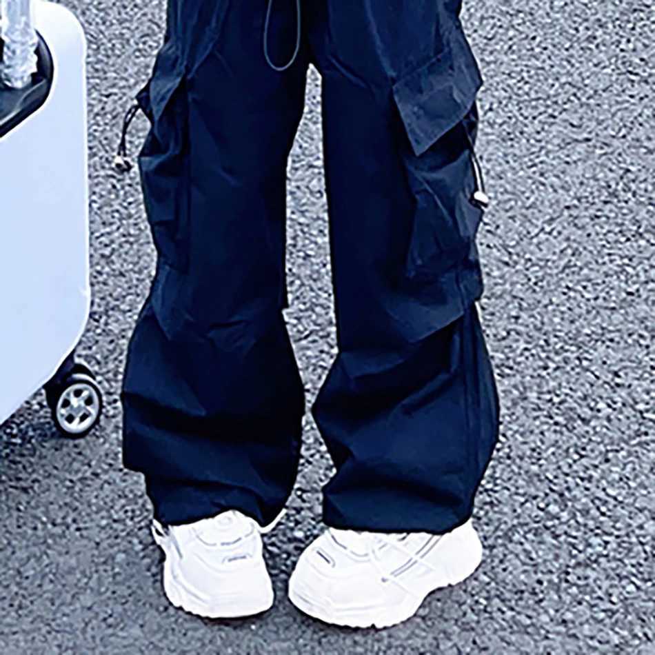 Unisex Kids Casual Cargo Long Pants with Adjustable Waist Straight Fit for Comfortable and Style Ideal for Dance and Daily UseT250318