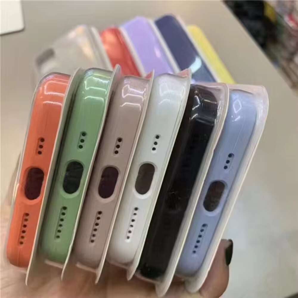 For samsung iphone 13 14 15 16 Pro Max With Original Liquid Silicone Cell Phone Case