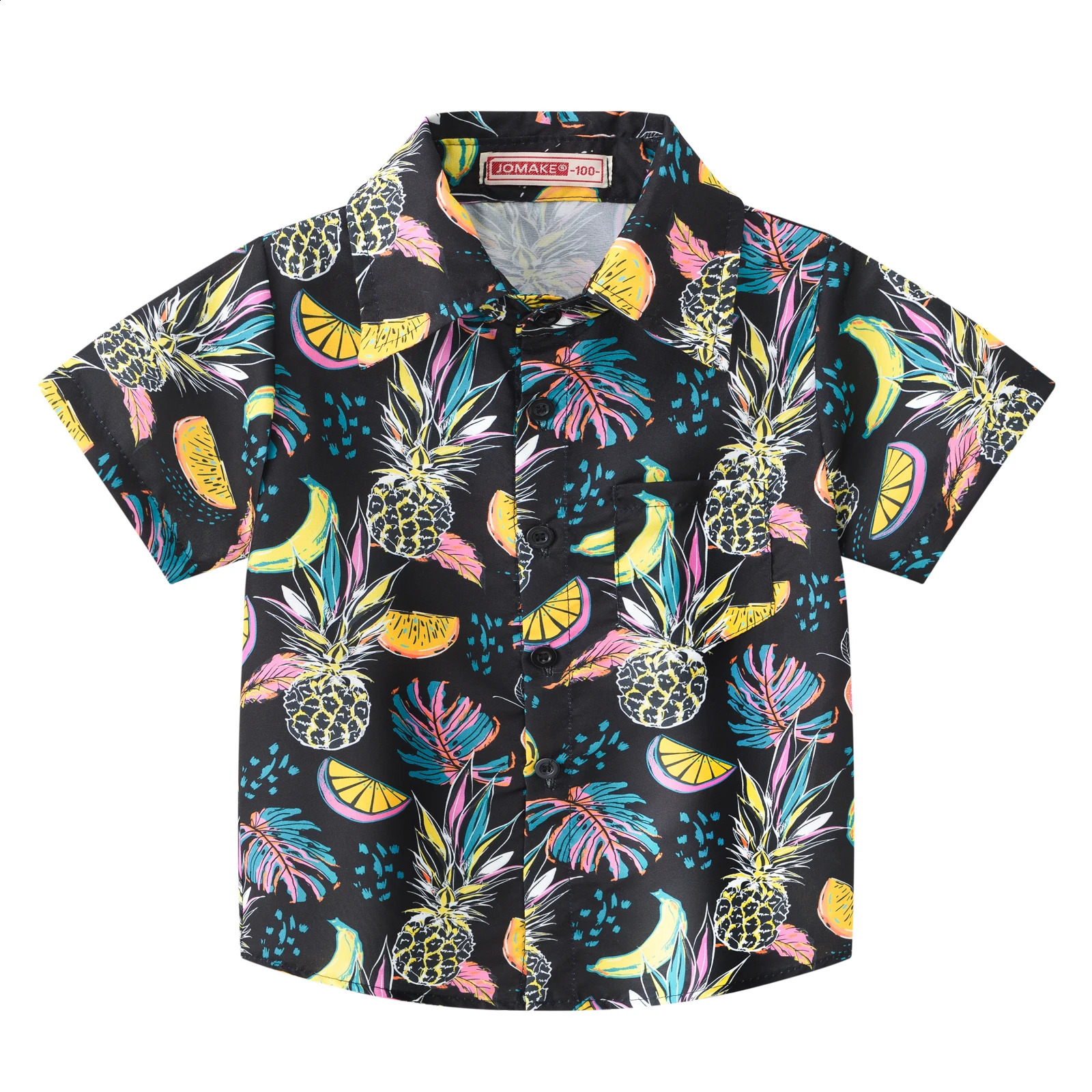 boys and girls childrens casual clown print fashionable short sleeved baby summer shirt 250319