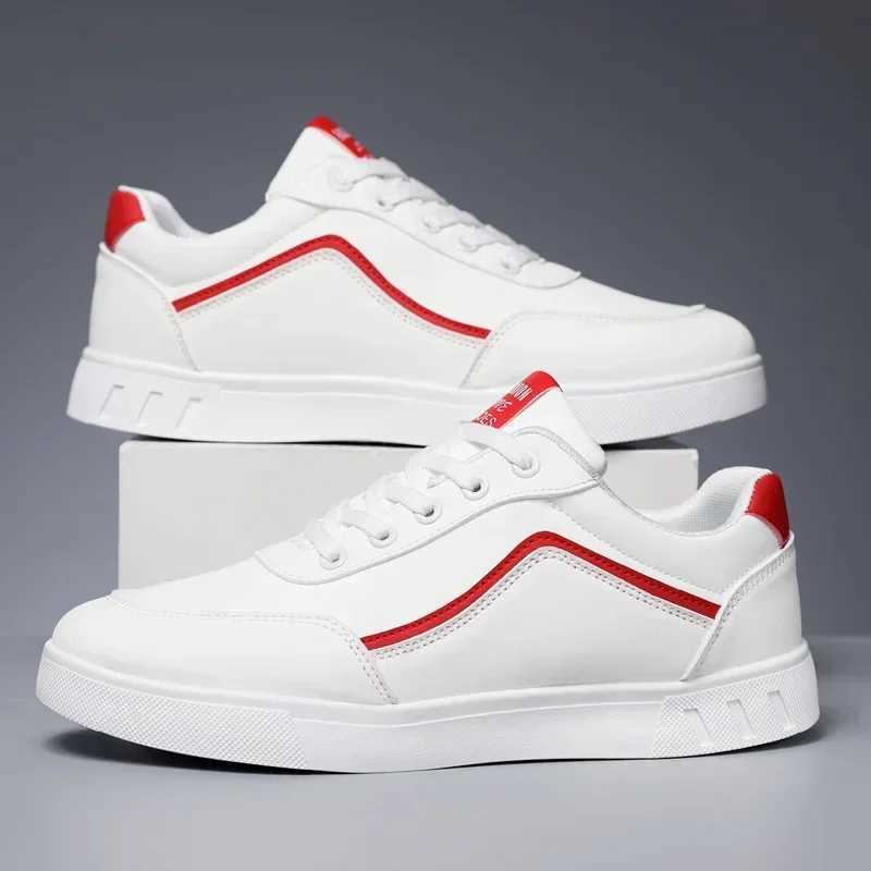 High Quality Mens Leather Casual Sneakers Comfortable Man Classic White Shoes Outdoor Walking Shoe Male Shoes Mens Shoes Z250319