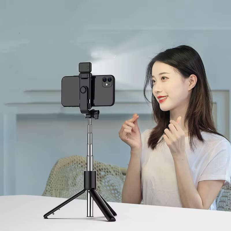 R1S Extendable LED Holder Stand Stick Remote Foldable Metal Tripod for Phone Camera Product Category Selfie Sticks