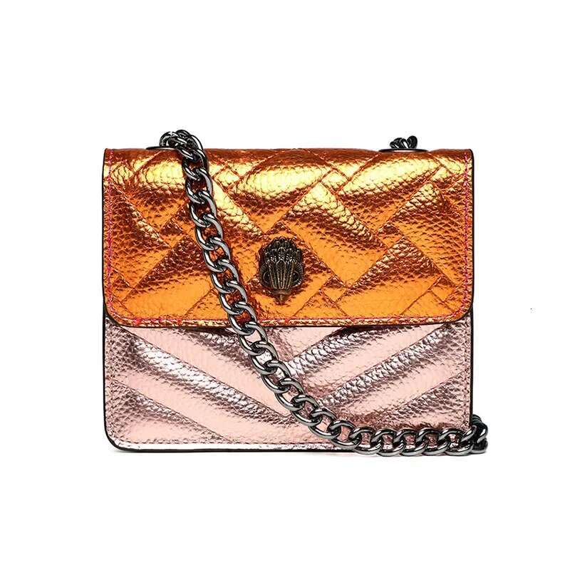2024 New Fashion Women's Chain Shoulder Crossbody With Eagle Head Detail And Premium Small Square Bag