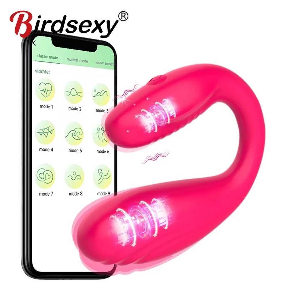 Sex toy application vibrator Bluetooth Dildo female wireless remote control vibrator wearing couple vibration love toy W250319