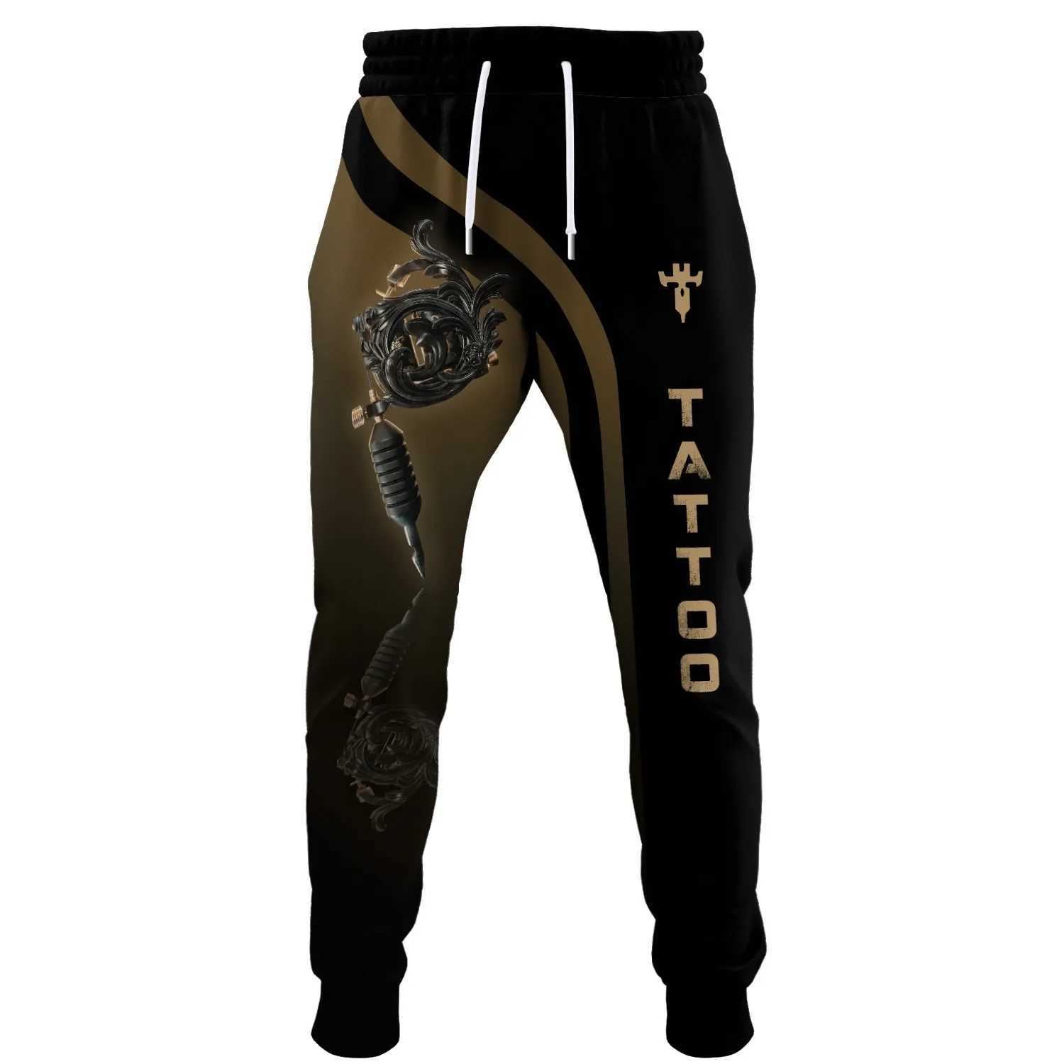 Tattoo Artist Personalized Name 3D All Over Printed Men Sweatpants Autumn Fashion Unisex Casual Tattoo Joggers Pants MP05 X250319