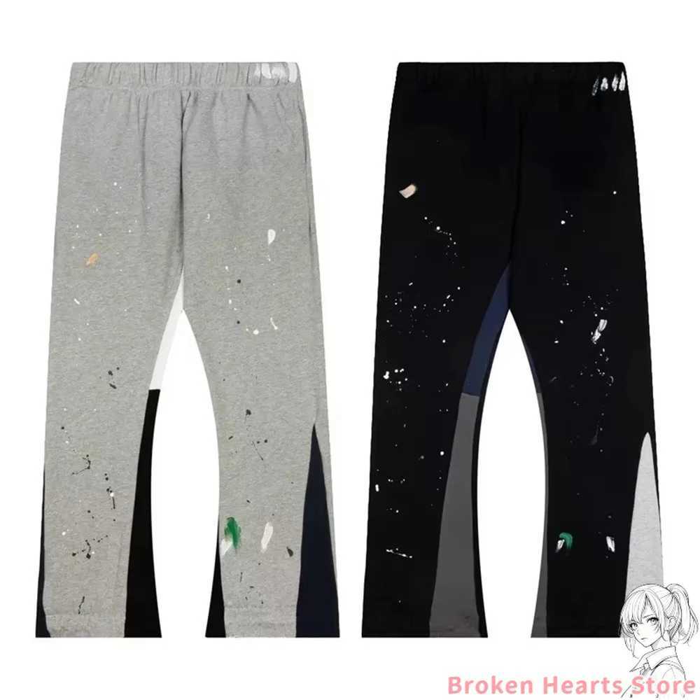 Vintage Hip Hop Letter Baggy Casual Pants Casual Tie Dye Sweatpants Y2K Clothing Men Women Stretch Waist Jogging Pants TrousersT250319