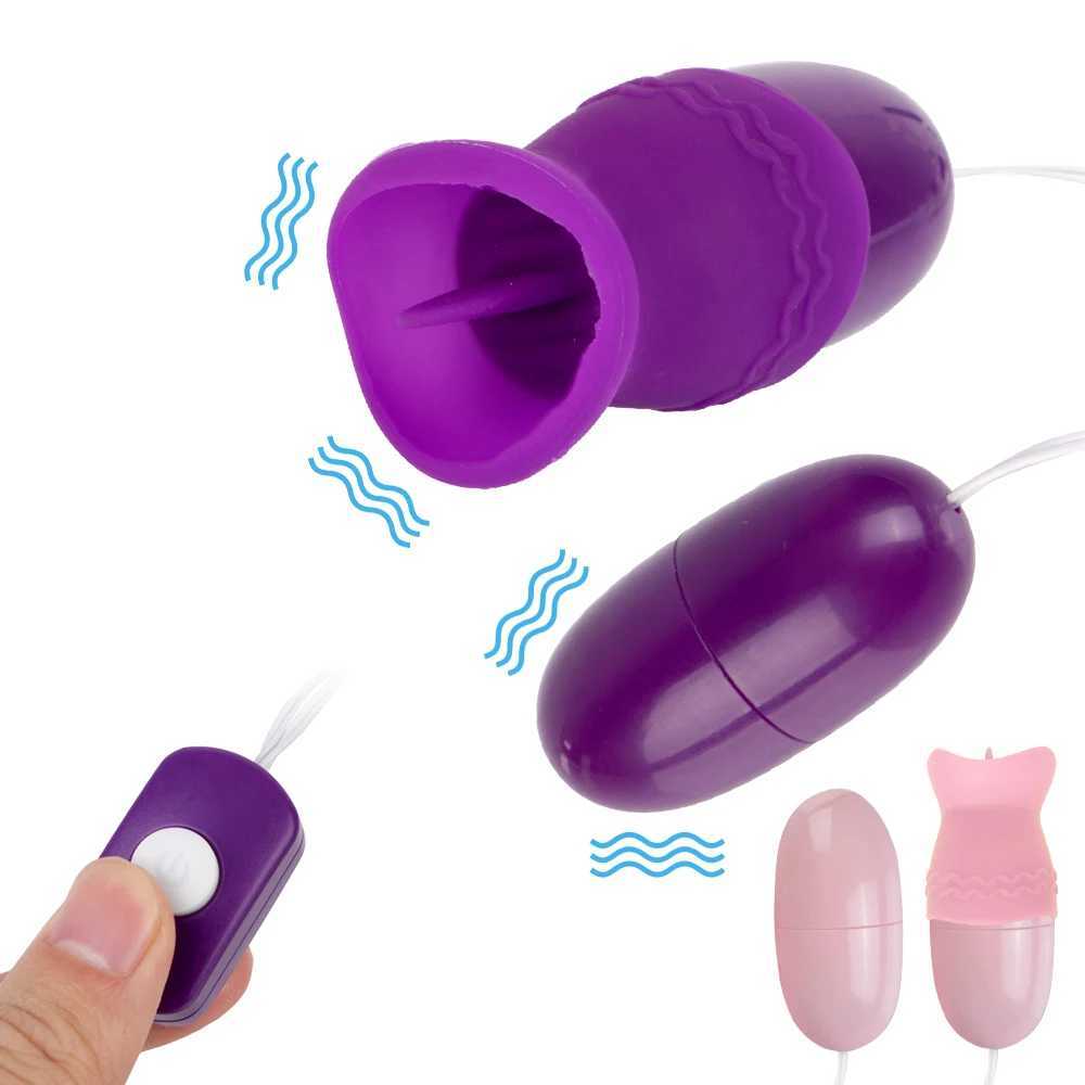 Vagina Massage G Spot Clitoris Stimulator Tongue Oral Licking Vibrator Powerful Sex Toys for Women Double Vibrating W250319