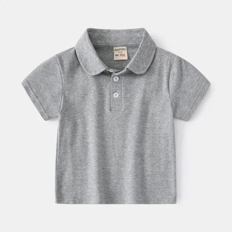 Kids Polo T Shirts Solid Cotton Boys Sport Polo T-Shirts Childrens Tops Fashion Kids Clothes Summer Children Polo Tees 250319
