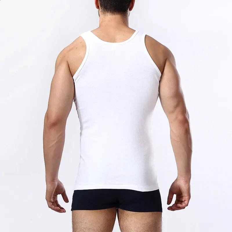 13 Pack Four Seasons Mens Cotton Joker Vest Teenagers Simple Fit Sports Fitness T-shirt Middle-aged Casual Sleeveless T-shirt 250319