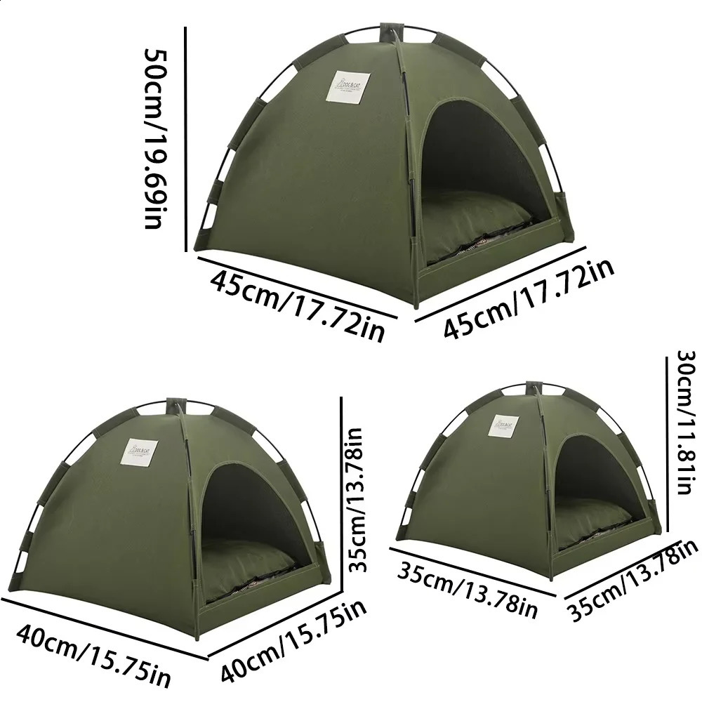 Pet Nest Tent Semi Enclosed Outdoor Supplies Breathable Summer Cooling Warm Mat Decoration 250312