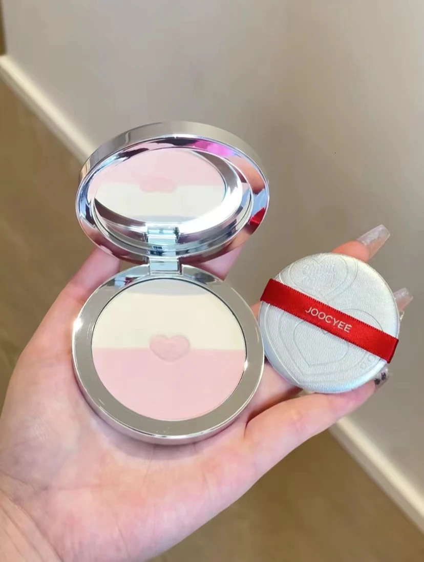 JOOCYEE Gemstone Sand Powder Two tone Makeup Set Mist Matte Ddurable Honey Invisible Hole Oil Control Exquisite 250319