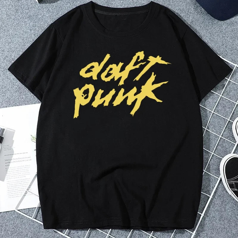 Stupid punk printed mens Tshirt cool electronic home music street dance DJ top retro short sleeved clothing Ropa Hombre 250320