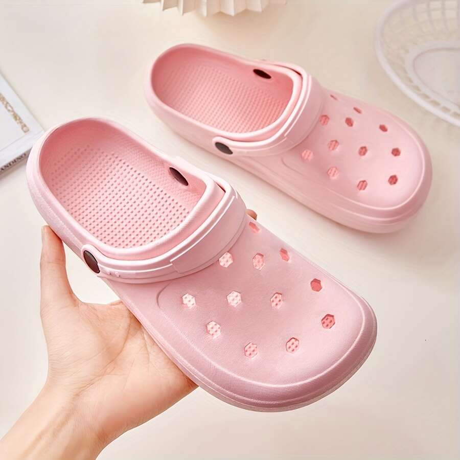 Unisex EVA Slippers Casual Slip-On Garden Clogs with Breathable Perforated Design, Non-Slip Sole, Easy Care for Beach, Home, and Outdoor Use - Versati