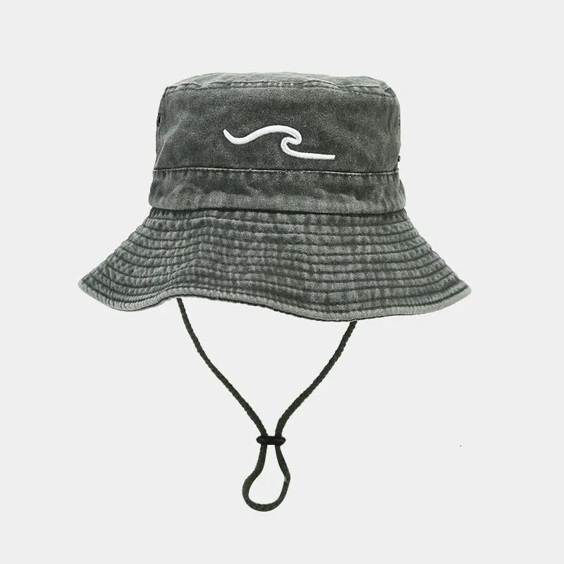 Spring Cotton Embroidered Pattern Bucket Hat Fisherman Hat Outdoor Travel Sun Cap For Men And Women 127 250320