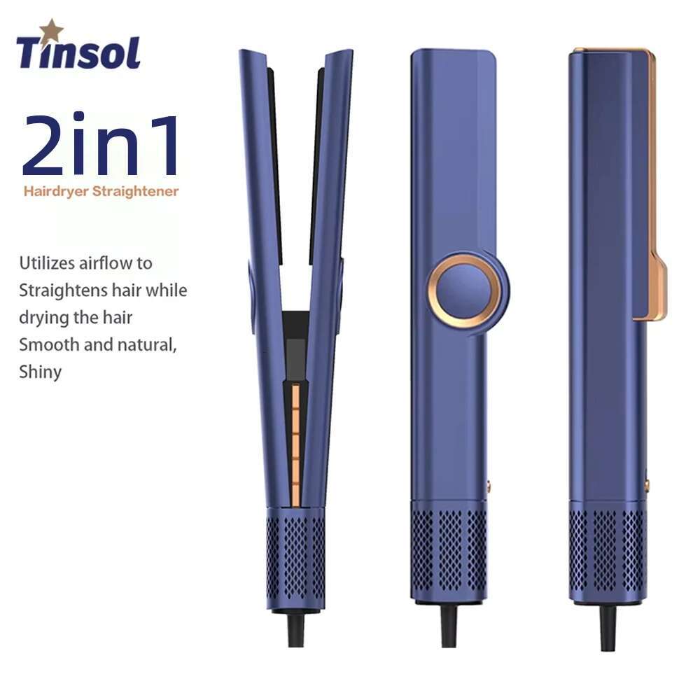 2 In 1 Straightener Multi Styler Hair Dryer 110000Rpm Electric Hair Brushes Straightening Air Intuitive Airw