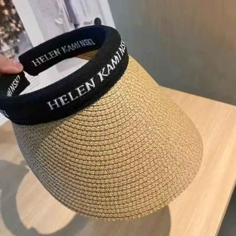 Grass Hollow Hat for Women Summer Beach Sun Protection Sun Shading Hair Hoop Sun Hat Straw Hat 250320