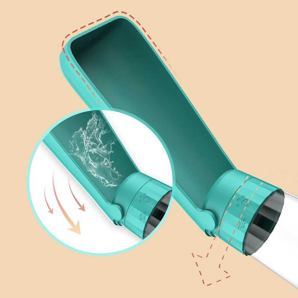 Outdoor portable dog water bottle suitable for small dogs cats leak proof high-capacity pet beverage bowls Labrador Retriever supplies Y250319
