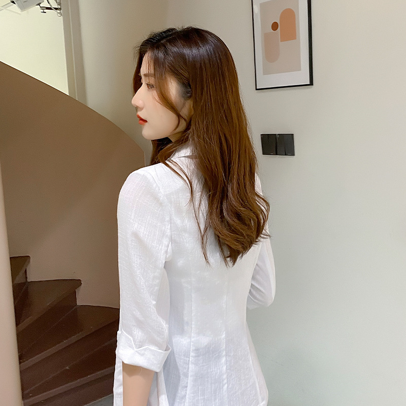 F317Stylish Women's Casual Suit Jacket with Loose Fitting for Easy Commuting