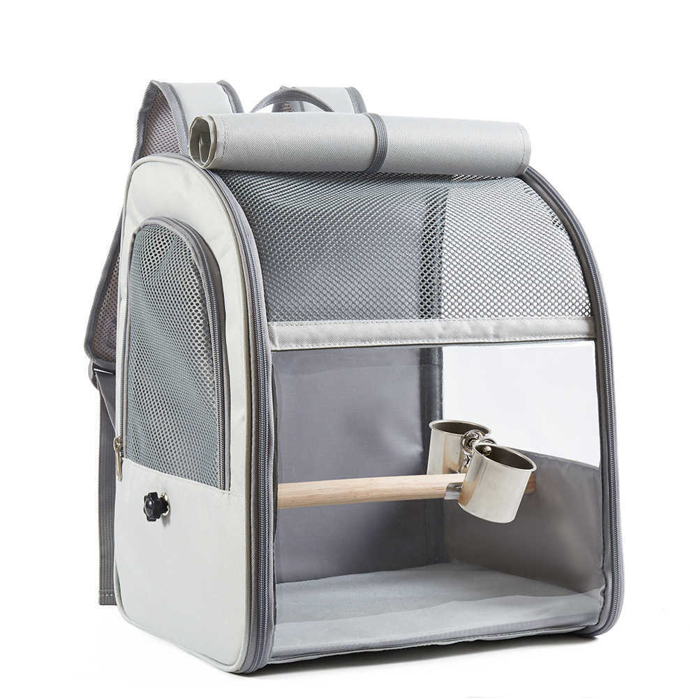 Portable bird bag, pet carrying bag, backpack, eight brother parrot, pigeon, Xuan Feng backpack, polyester outdoor large capacity bird bag 250315