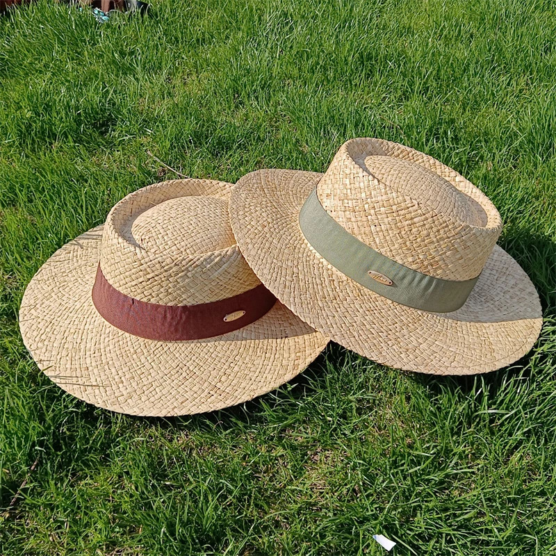 French Nature straw hat for women bower weaving spring fedora hats elegant hat ladies sun hat beach summer jazz hat panama 250320