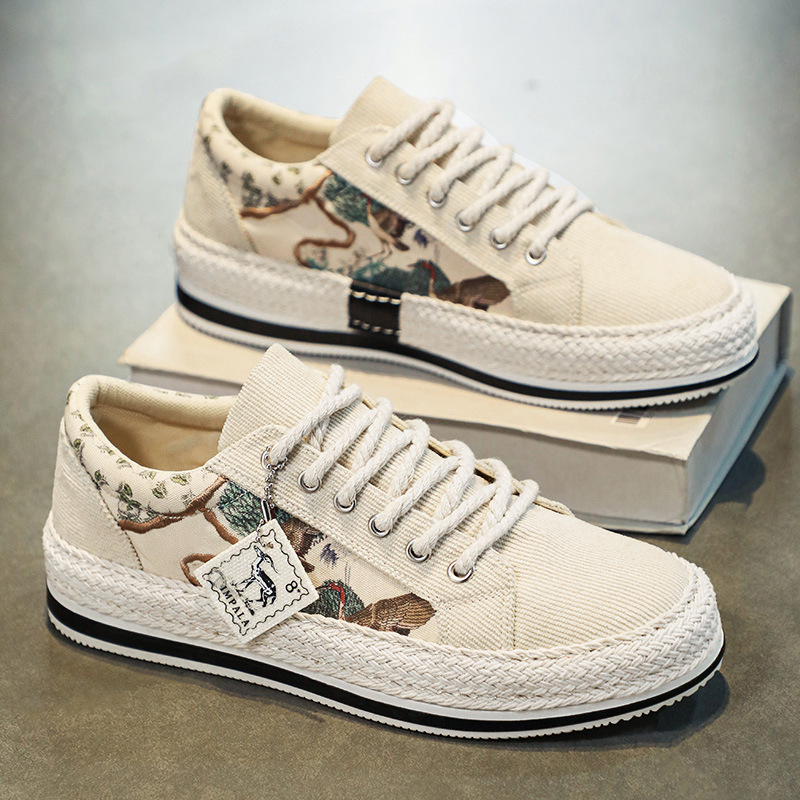 new free shipping designer Casual Shoes for man classic Patchwork outdoor Vintage Canvas black shoes