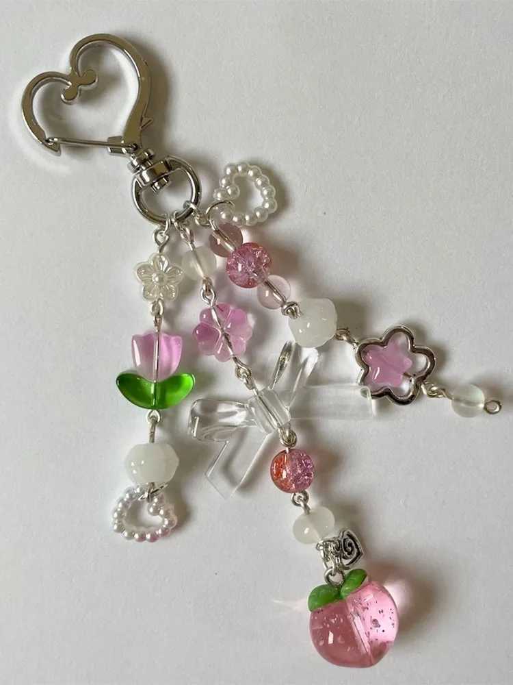 Strawberry Peach Keychain Y2K Gift Fairy CoreXJ250319