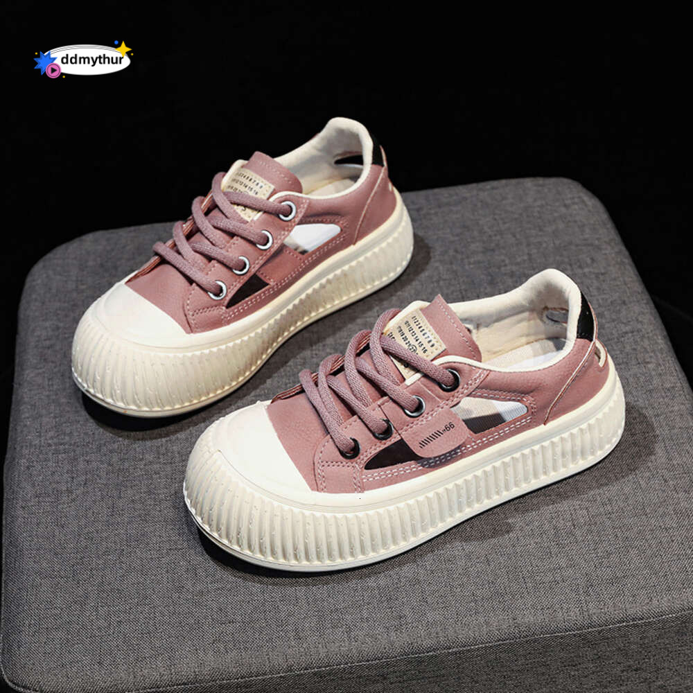 CRLAYDK 2024 Summer New Women's Hollow Out Shoes Platform Sneakers Casual Walking Loafers Low Top Fashion Skateboarding Student ddmythur