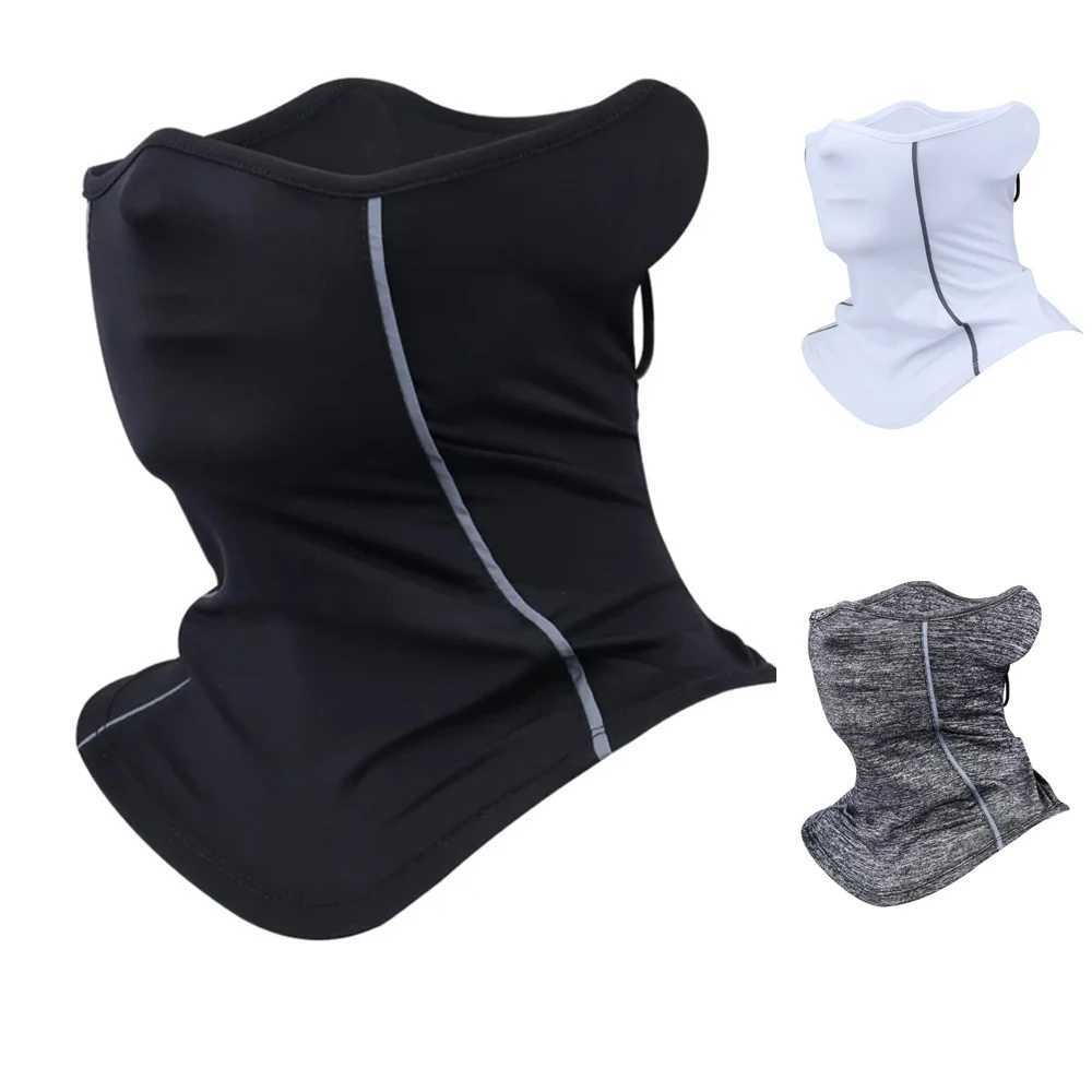Rctive Night Riding Half Face facial mask Summer Silk Sunscreen Mens and Womens Bike Facial Mask Ski Mask Neck ScarfXJ250320