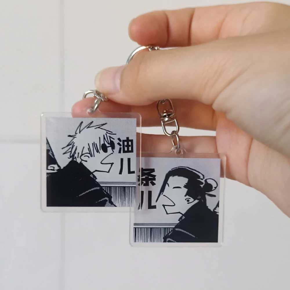 Anime Satoru Gojo Geto Suguru Keychain Cute Backpack Pendant Acrylic Couple Keychain AccessoriesXJ250319