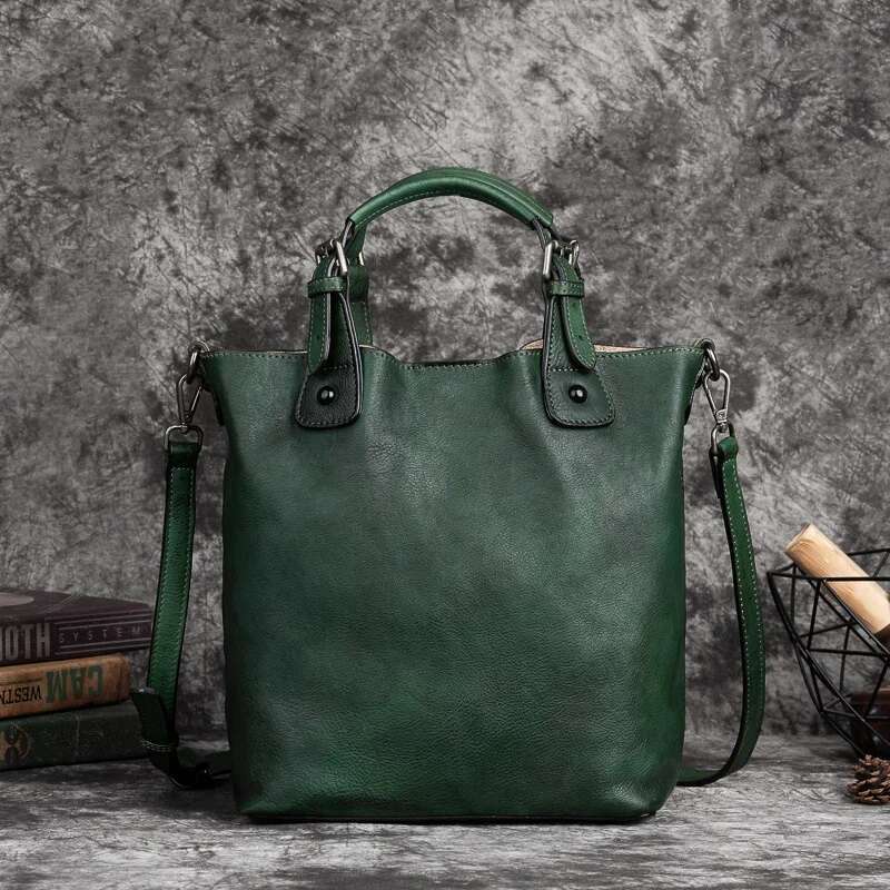 MOTAORA Cowhide Women's Retro Style Leather Shoulder Bag 4 Color Vintage Female Messenger Bags For Phone Cosmetics Umbrella