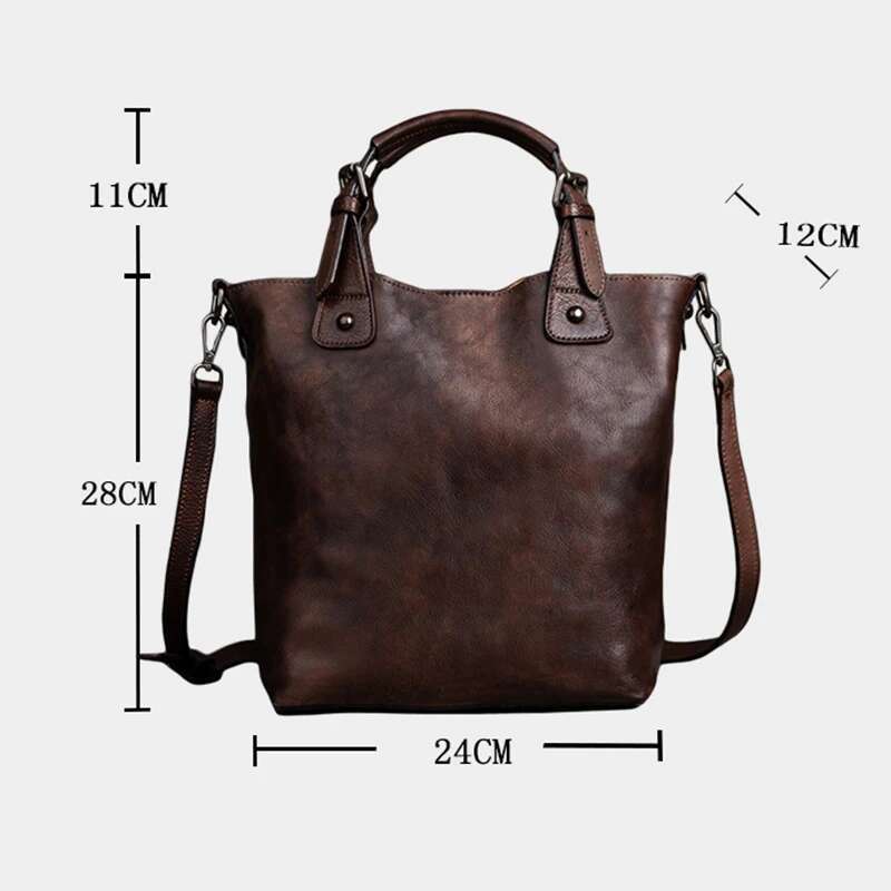 MOTAORA Cowhide Women's Retro Style Leather Shoulder Bag 4 Color Vintage Female Messenger Bags For Phone Cosmetics Umbrella