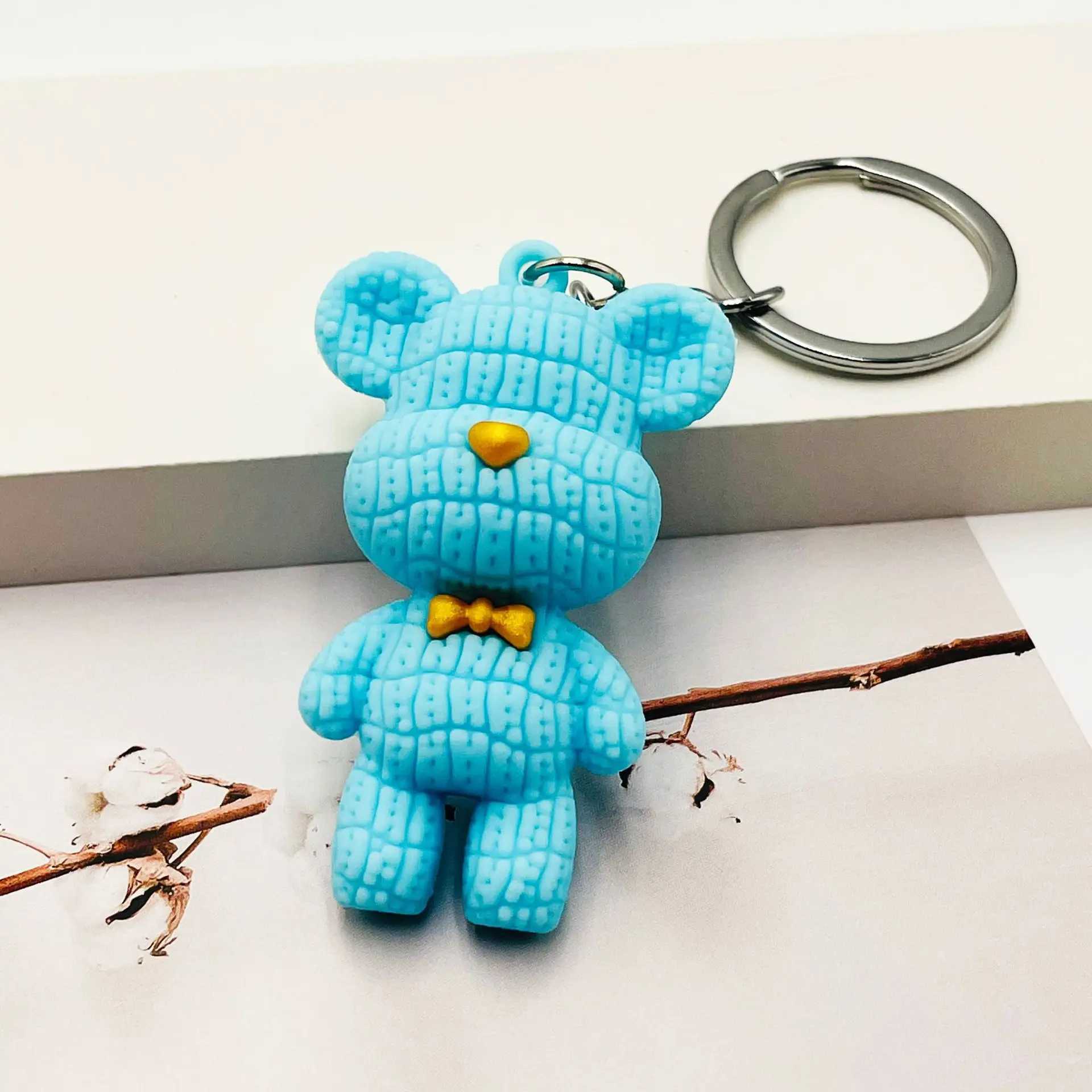Plush Bear Violent Bear Keychain Girl Bag Pendant Stereo Doll Trend Gift WholesaleXJ250319