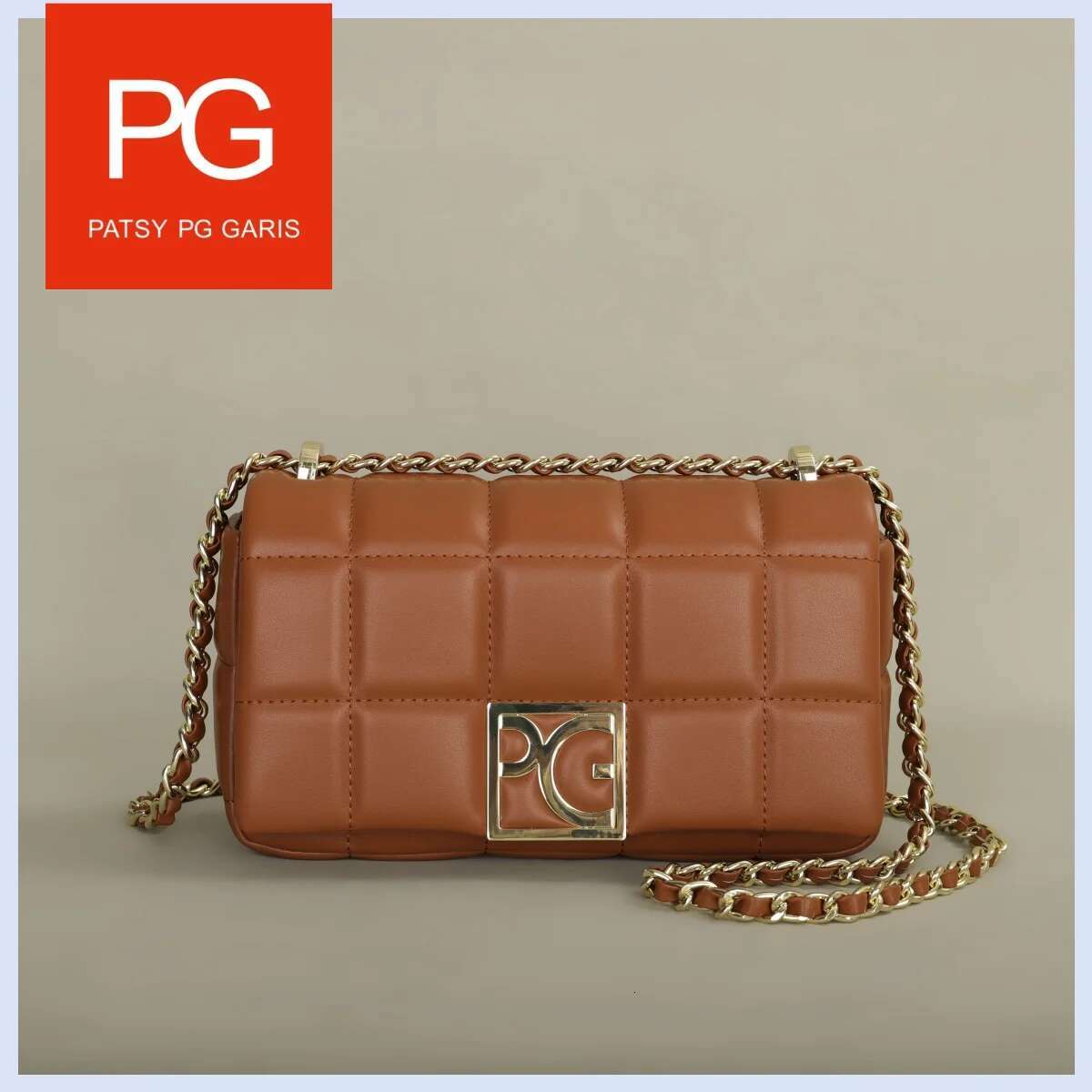 PG PATSY G Brand Design Bright Crossbody 2024 New Leather Refined Elegant Ladies Commuter Banquet Bag