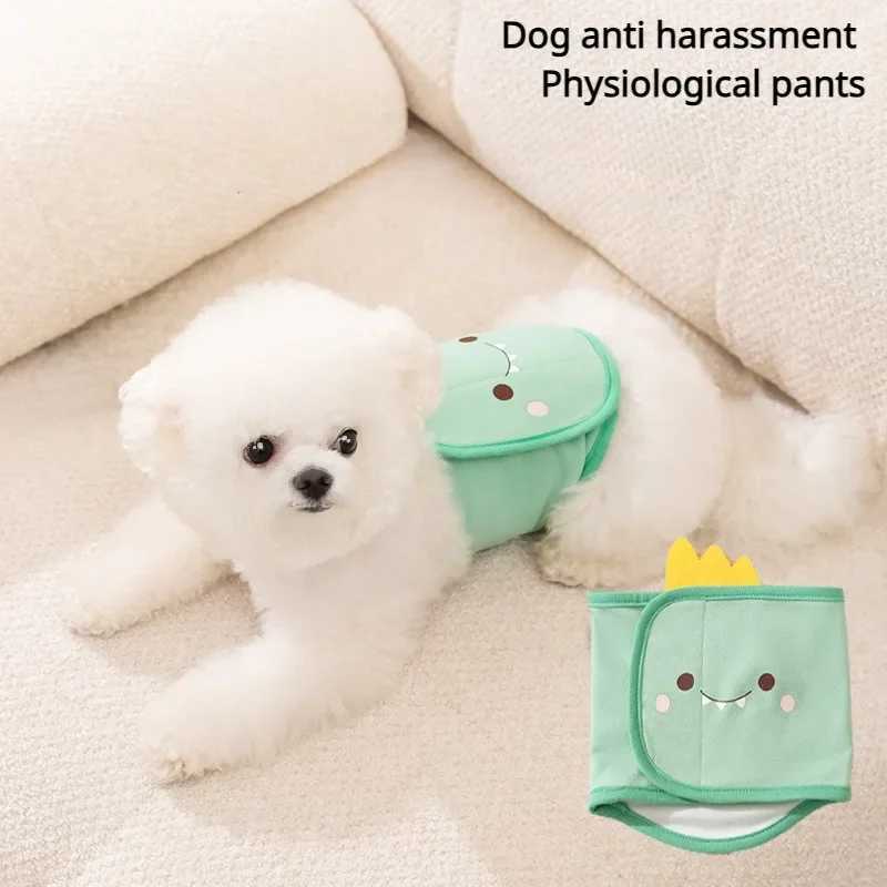Cartoon Reusable Animal Pet Dog Male Dog Physiological Pants Adjustable Sanitary Underwear Abdominal Packaging with Cotton Diaper Puppy Y250320