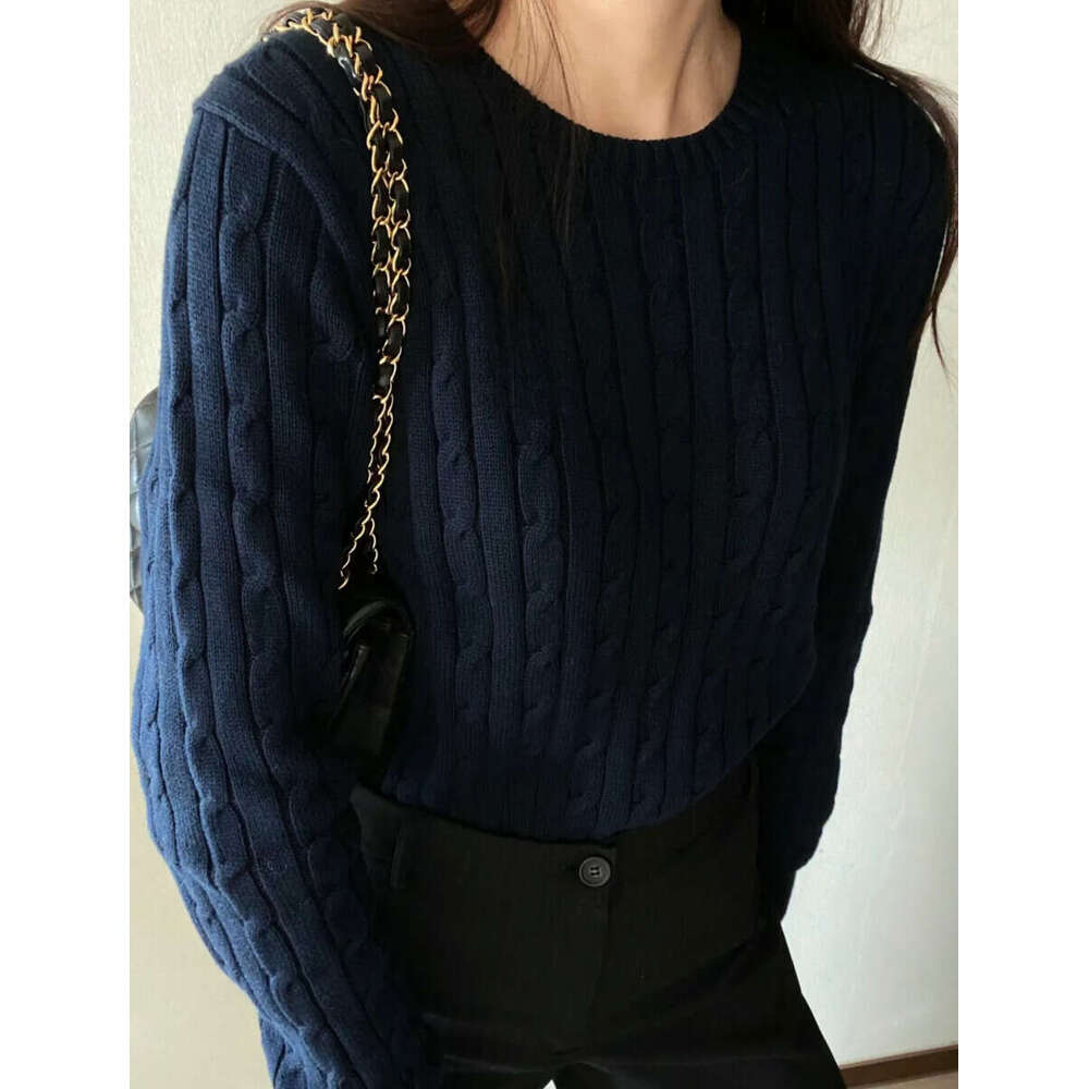 Cashmere Womens Designer Brand Retro Pullover Classic Embroidery Crew Neck Casual Sports Fashion POLO Sweater