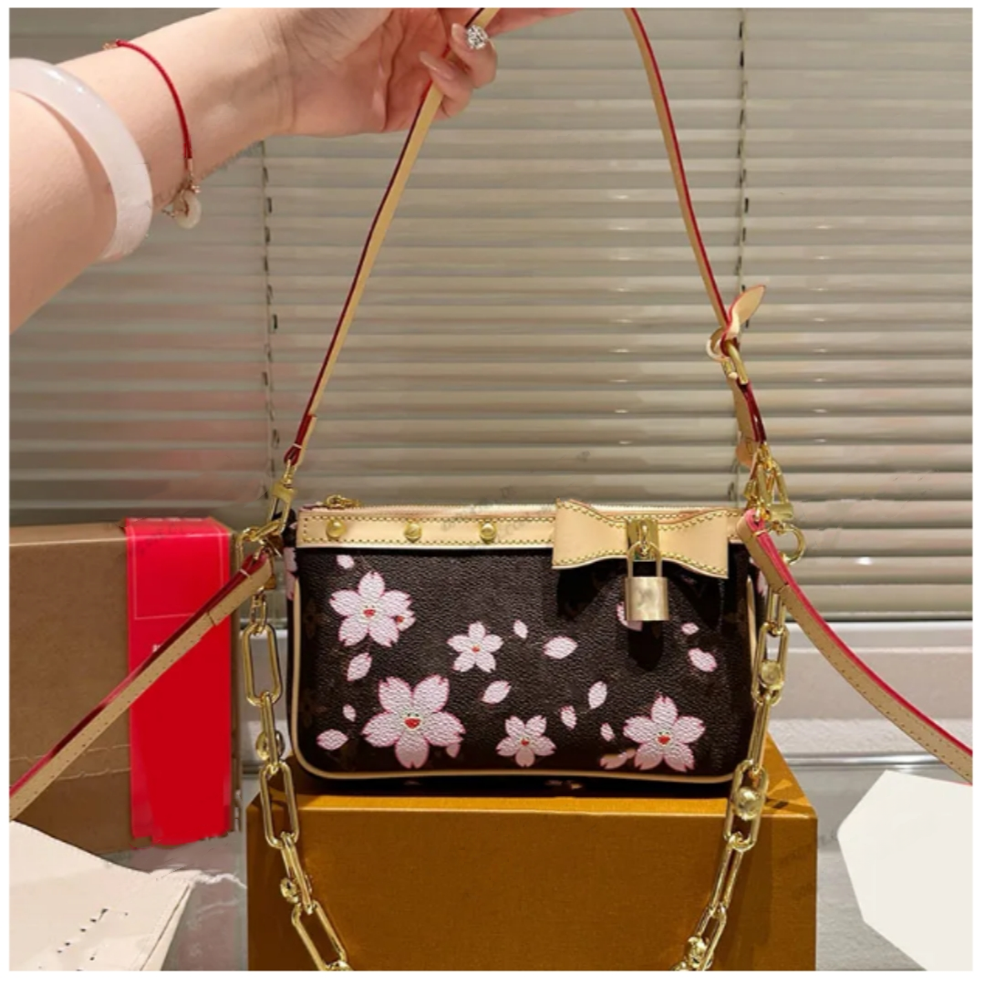 Flower Leather Women Crossbody Messenger Purse S Designers Bags Handbag Wallets Card Holder Pouch Laptop Bag