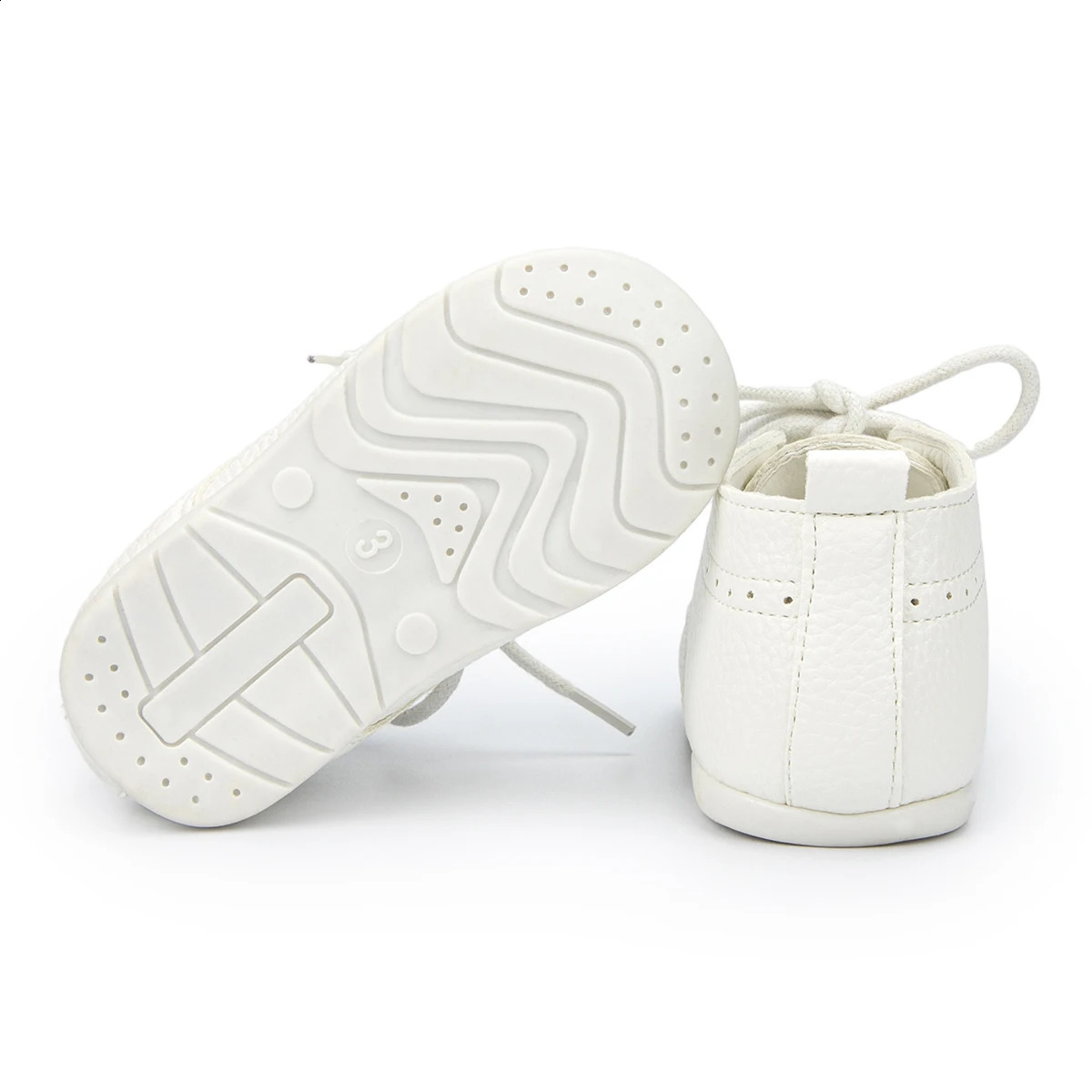 KIDSUN Arrival Infant Baby Shoes Baptism Shoes PU Leather Toddler First Walkers Rubber Soft Sole Anti-slip Moccasins 250319