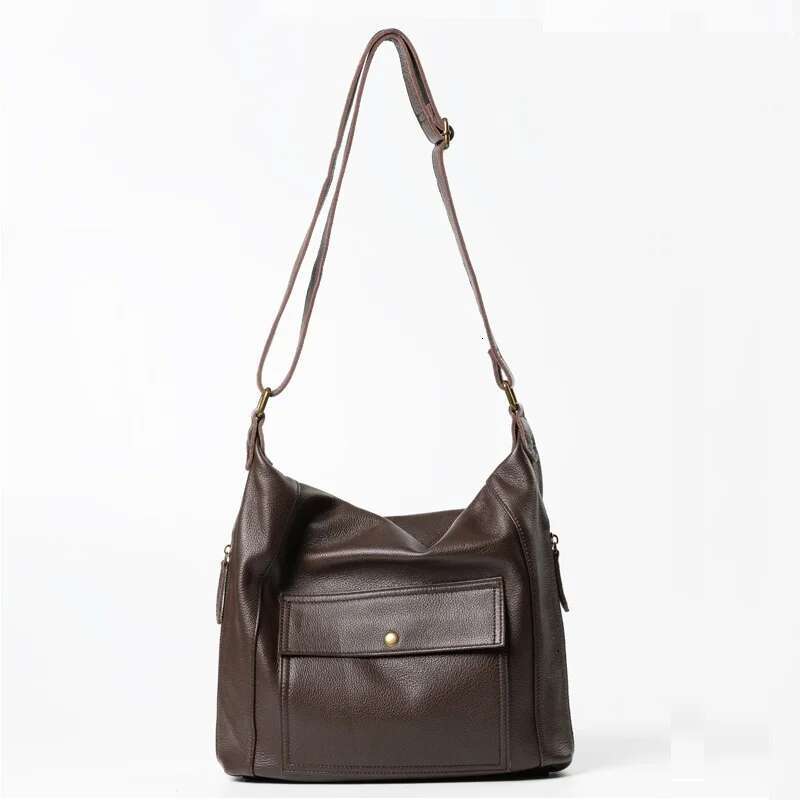 Women' Crossbody Large Bag Soft Genuine Leather Handbag Tote For Ladies Practical Casual Shopping Bags Commuter Messenger Purse
