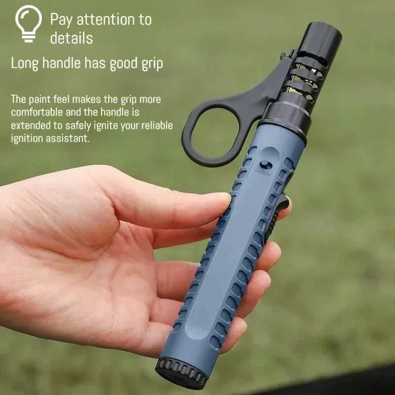 Outdoor Ignition Torch Lighter Camping Survival Igniter Butane Windproof Lighter Cigarette Cigar Accessories Mens GiftC250319