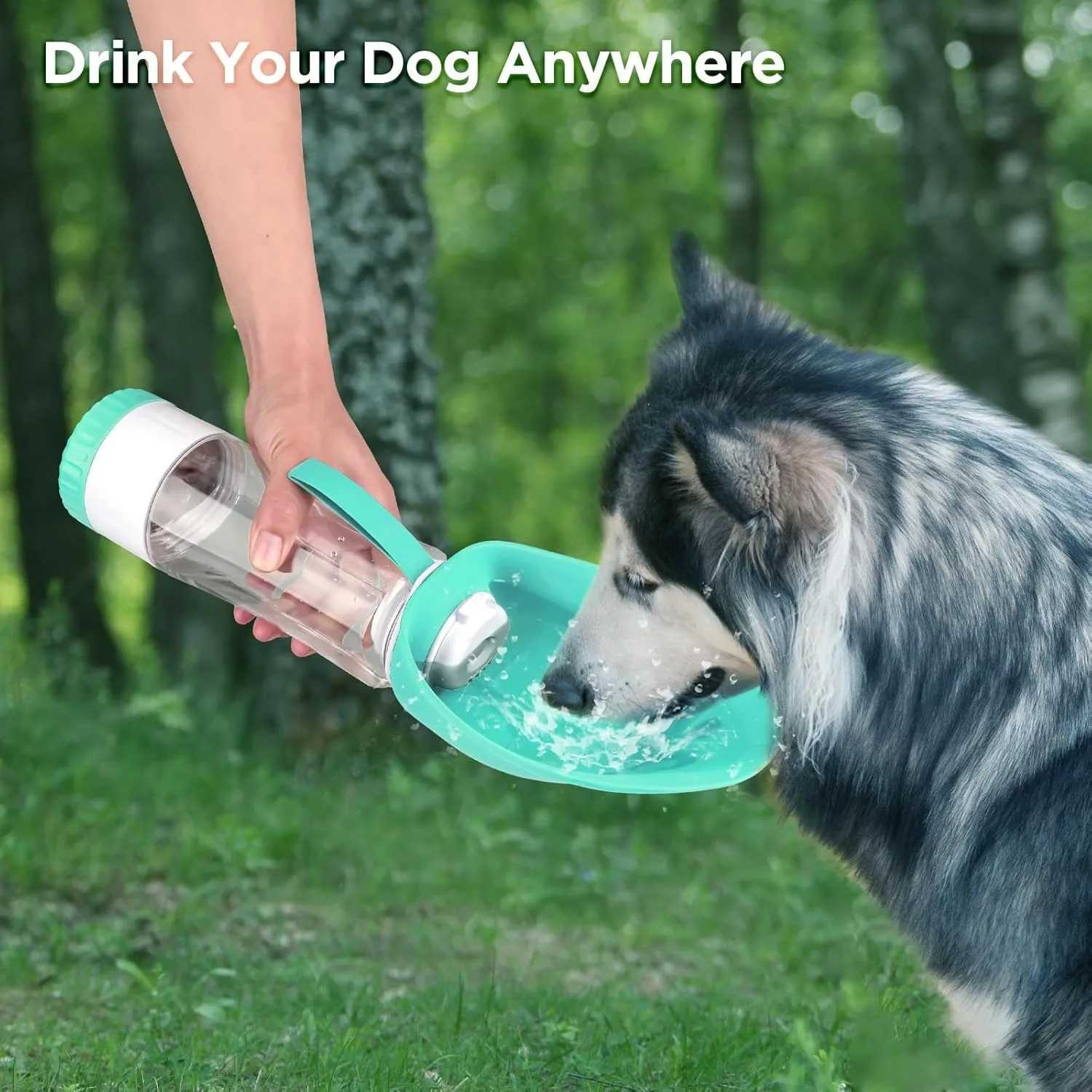 330ml water 110ml dog water bottle dispenser used for walking food leakage prevention portable outdoor hiking used for small dog water bottle travel Y