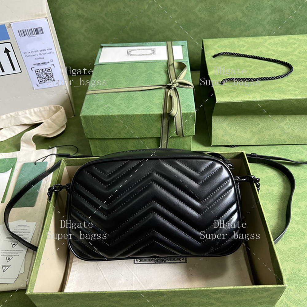 Luxury designer bag mirror quality camera bag genuine leather shoulder bag 24CM crossbody bag with box G017