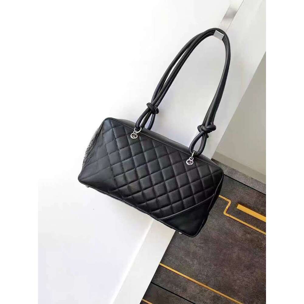 High Quality Vintage Bowg Dia Grid Pillow Bag With High-End Leather Handbag