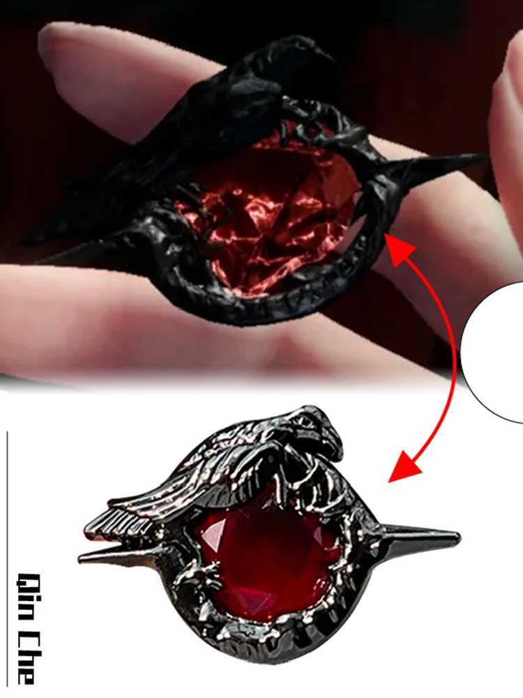Love and Deepspace Sylus Crow Role Playing Pendant DIY Plush Keychain Decorative Pin Halloween Party Decoration Clothing AccessoriesXJ250319