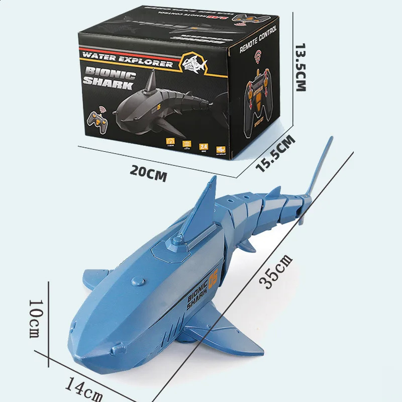 Rc Submarine With 480p Camera Underwater Boat Toy Remote Control Shark Animal Robots On Radio Controlled Boats Toys For Children 250319