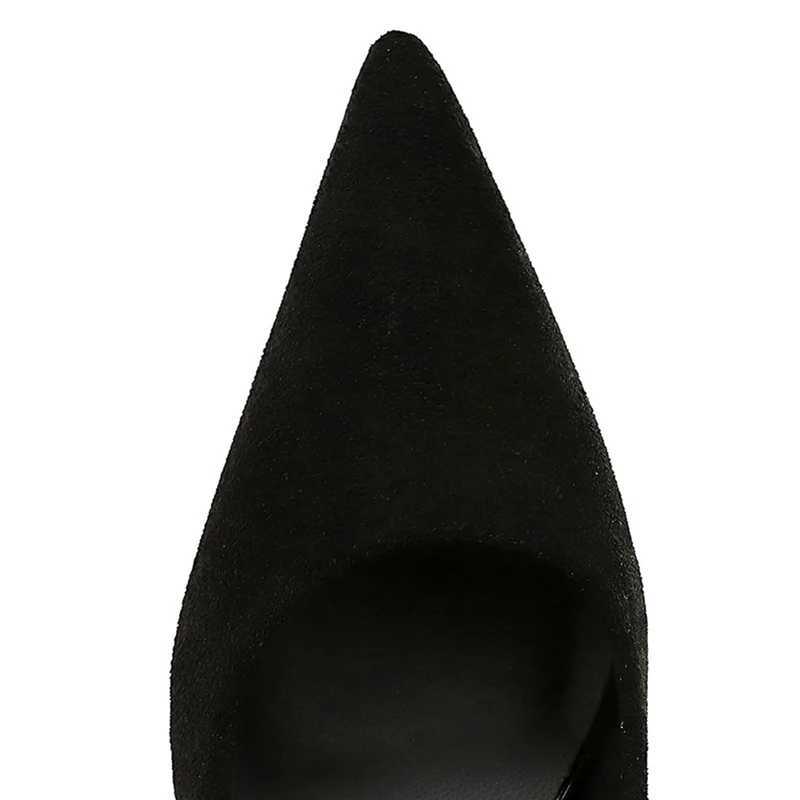 Autumn Simple Elegant 10cm 7cm High H Stiletto Wens Shoes Pointed Black Etiquette Professional Single Shoes Wedding Shoes Y250319