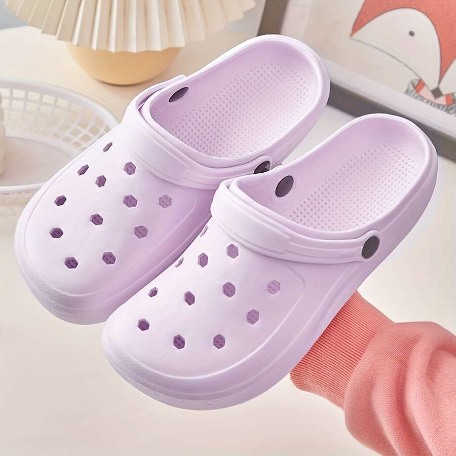 Unisex EVA Slippers Casual Slip-On Garden Clogs with Breathable Perforated Design, Non-Slip Sole, Easy Care for Beach, Home, and Outdoor Use - Versati