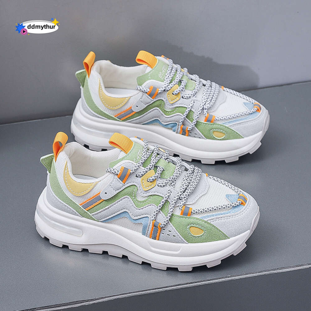 CRLAYDK 2024 Women's Chunkt Platform Sneakers Mesh Breathable Dad Shoes Casual Lace-Up Walking Fashion Running Sports Tennis ddmythur
